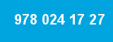 978 024 17 27 978 024 17 27
